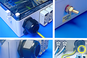 PosiBox is a power distribution box with transparent lid / cover